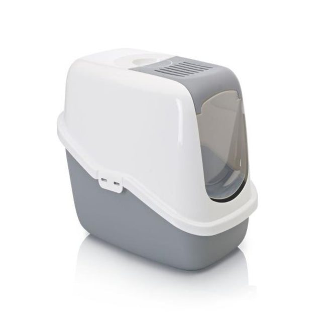 Savic Nestor Covered Cat Litter Toilet with Filter and Handles