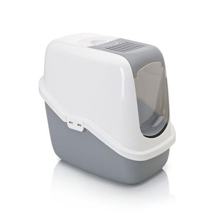 Savic Nestor Covered Cat Litter Toilet with Filter and Handles