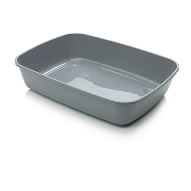 Savic Iriz 50 Grey Cat Litter Tray Low Entry Rim