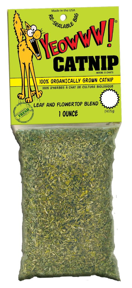Yeowww Organic American Catnip 1oz Bag – 100% Pure Dried Catnip