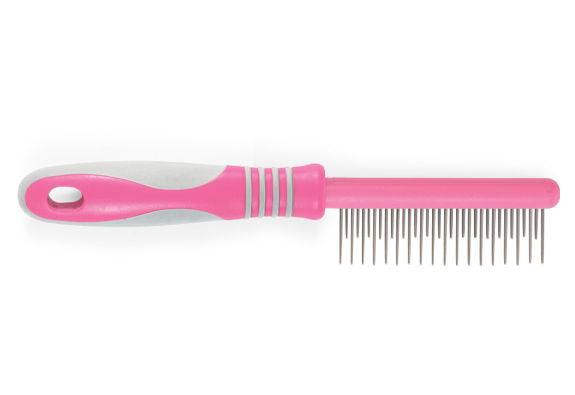 Ancol Pearl Handle Ergo Cat Moulting Comb for Long-Haired Cats