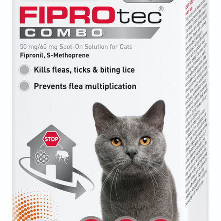 Beaphar FIPROtec Combo Cat Flea and Tick Spot-On 3-Pack
