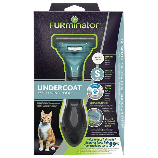 Furminator Small Short Hair Cat Deshedding Tool Undercoat Grooming Brush
