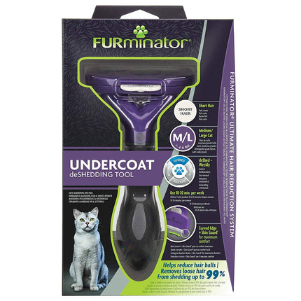 Furminator Undercoat Deshedding Tool for Medium/Large Long-Hair Cats