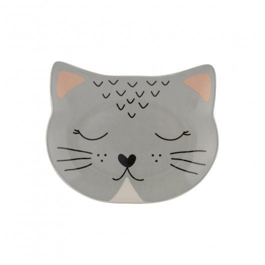 Mason Cash Smokey Stoneware Cat Bowl 16cm Cute Face Design