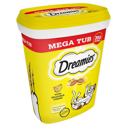 Dreamies Cheese Cat Treats Mega Tub 350g Crunchy Pockets (2)