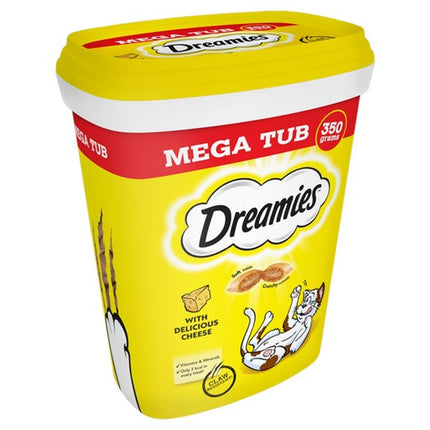 Dreamies Cheese Cat Treats Mega Tub 350g Crunchy Pockets (2)