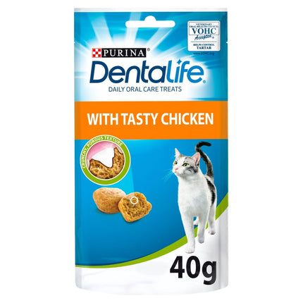 Purina Dentalife Cat Dental Treats Chicken Flavour 40g Oral Care