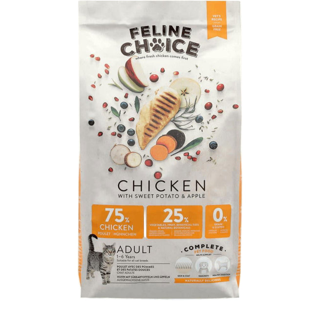 Feline Choice Grain-Free Adult Cat Dry Food Chicken 2kg