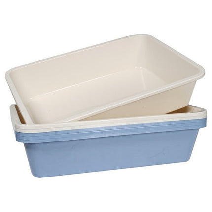 Savic Iriz 50 Cat Litter Tray with Removable Rim - White/Cold Grey