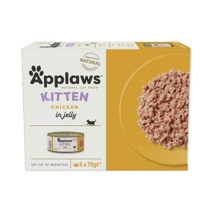 Applaws Kitten Chicken Breast in Jelly Multipack 4x6x70g Cans