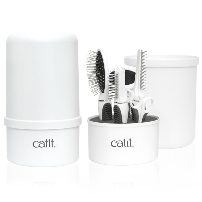 Catit 2.0 Long-Hair Cat Grooming Kit with Canister