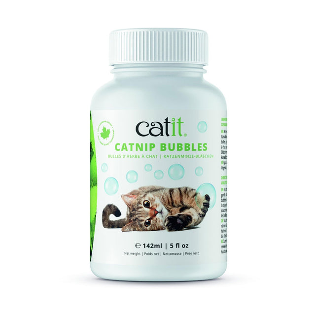 Catit Catnip Bubbles 142ml Jar Stimulating Playful Cat Bubble Toy