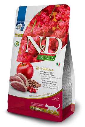 N&D Quinoa Hairball Control Duck & Fish Oil Cat Food