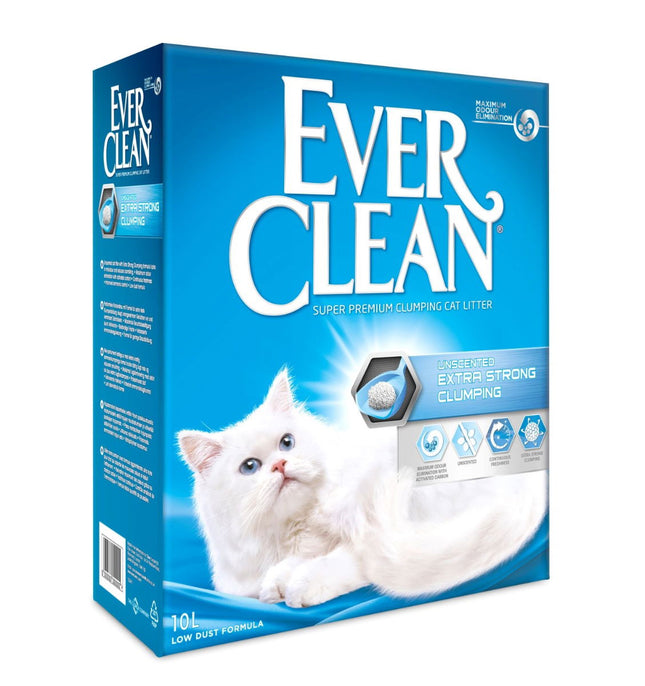 Ever Clean Extra Strength Unscented Clumping Cat Litter 10kg