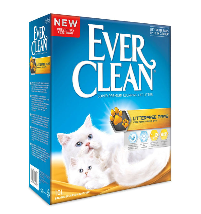 Ever Clean Free Paws Clumping Cat Litter 10kg Mineral Formula