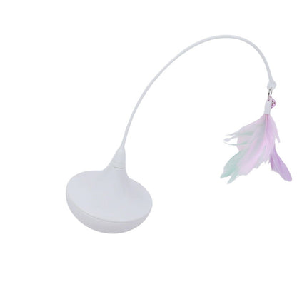 M-PETS Swing Tumbler Interactive Feather Teaser Cat Toy Weighted Base