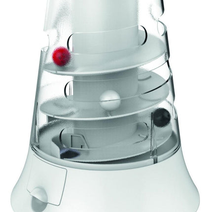 M-PETS Vortex Interactive Cat Toy Tower White 19.7cm Diameter
