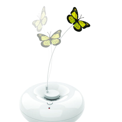M-PETS Crazy Butterfly White Interactive Cat Teaser Toy