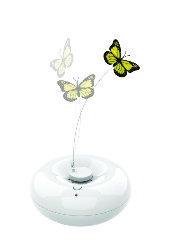 M-PETS Crazy Butterfly White Interactive Cat Teaser Toy