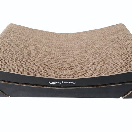 M-PETS Kansas Curved Double-Layer Corrugated Cardboard Cat Scratcher Lounge