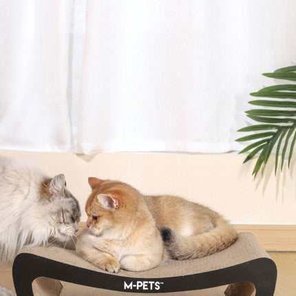 M-PETS Kansas Curved Double-Layer Corrugated Cardboard Cat Scratcher Lounge