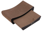 M-PETS Kansas Curved Double-Layer Corrugated Cardboard Cat Scratcher Lounge
