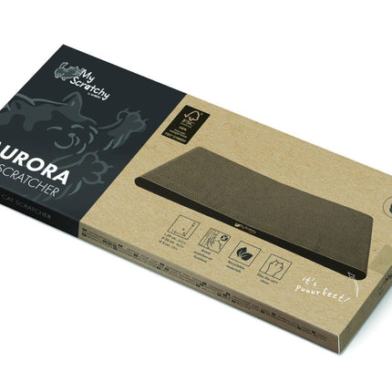 M-PETS Aurora Cardboard Cat Scratcher Pad Curved Durable Recyclable Surface