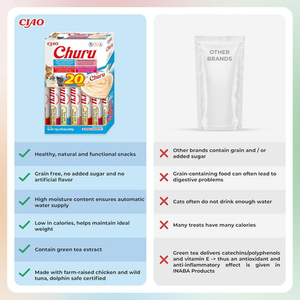 Churu Tuna Seafood Variety Cat Treats 20 Pack