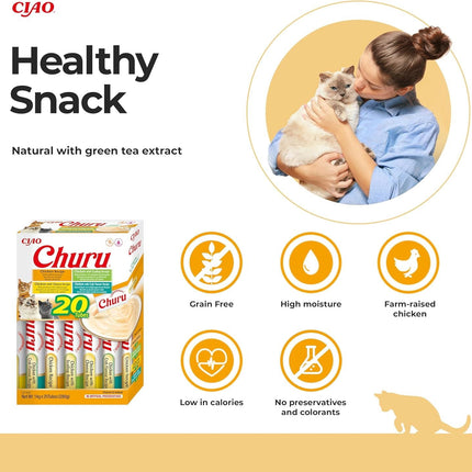 Churu Chicken Variety Cat Treats 20 Pack