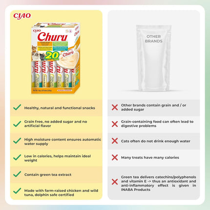Churu Chicken Variety Cat Treats 20 Pack
