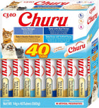 Churu Tuna Variety Pack 40x Lickable Cat Treat Tubes