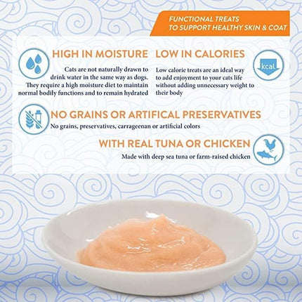 Inaba Churu Lickable Cat Treats Tuna Seafood Variety 40-Pack Box