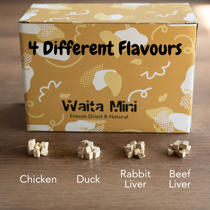Waita Freeze-Dried Mini Chicken Cubes 0.5cm Bite-Sized Treats