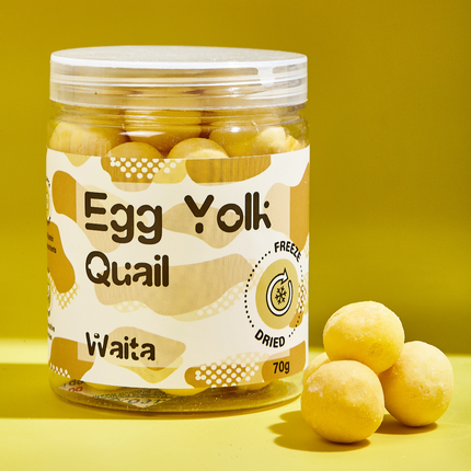 Freeze-Dried Quail Egg Yolk Treats, 100% Natural High-Protein Superfood