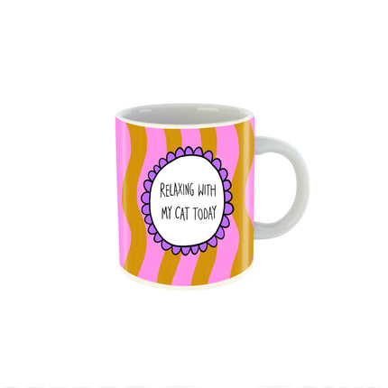 Ceramic Cat Mug 325ml Funny Quote Double-Sided Wraparound Print