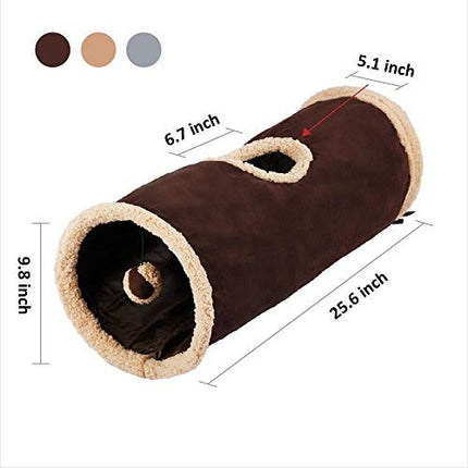 All For Paws Lamb Find Me Cat Tunnel – Plush Hideaway