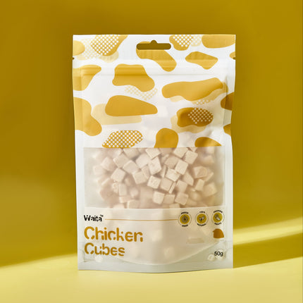 Waita Freeze-Dried Chicken Cubes – 100% Lean Protein Training Treats