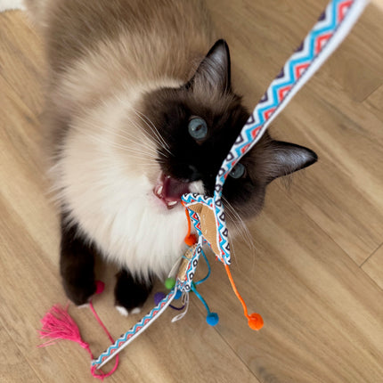 All For Paws Whisker Fiesta Wand Kite Cat Teaser Toy