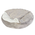 Dream Paws Cozy Hideaway enclosed cat bed, sherpa pet bed | Cat Universe