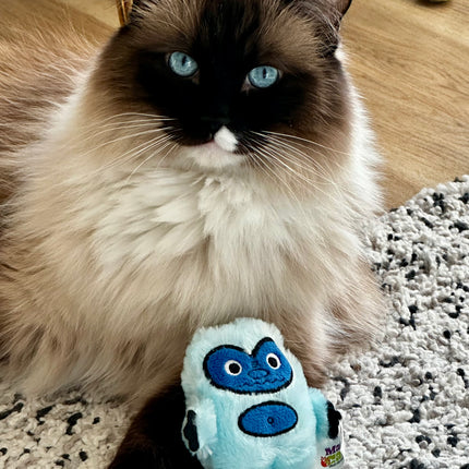 Mad Cat Yowlin Yeti Cat Toy 2-Pack Plush Yeti Snowball