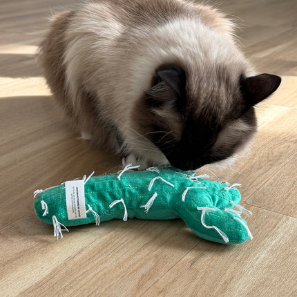 Mad Cat Big Cactus Kicker Plush Cat Toy with Catnip