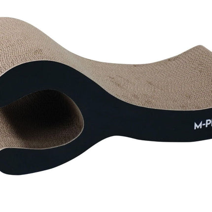 M-PETS Buffalo cat scratcher bed & Lounge Bed, curved cardboard 60cm | Cat Universe