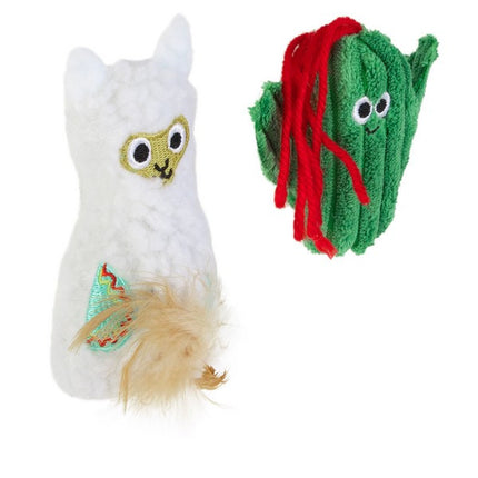 Mad Cat Lucky Llama Cat Toys Pack — Squeak Catnip Silvervine