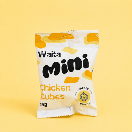 Waita Freeze-Dried Mini Chicken Cubes 0.5cm Bite-Sized Treats