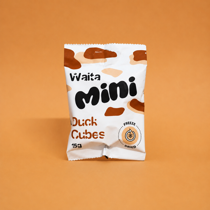 Waita Pet Freeze-Dried Mini Duck Cubes 0.5cm Bite-Sized Treats