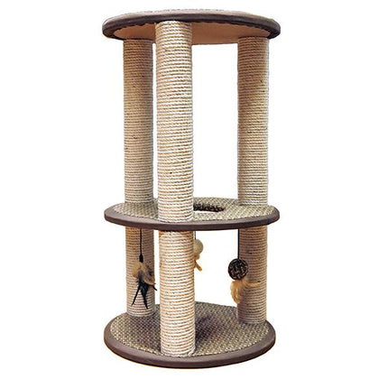 Rosewood Catwalk Cinnamon Multi-Level Sisal Cat Scratching Post 45 x 45 x 81cm