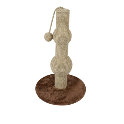 M-PETS Aconcagua Vertical Sisal Cat Scratcher with Hanging Ball