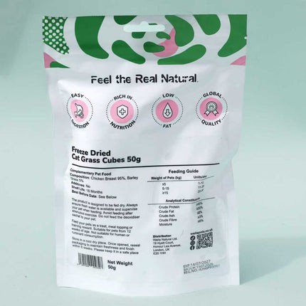 Waita Freeze-Dried Cat Grass Cubes 50g